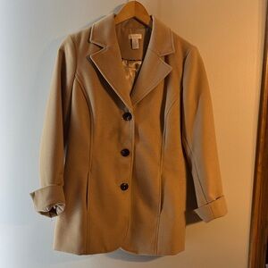 Chico's Camel Pea Coat
